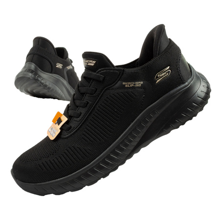 Buty sportowe damskie Skechers Bobs Squad [117497/BBK] SLIP-INS