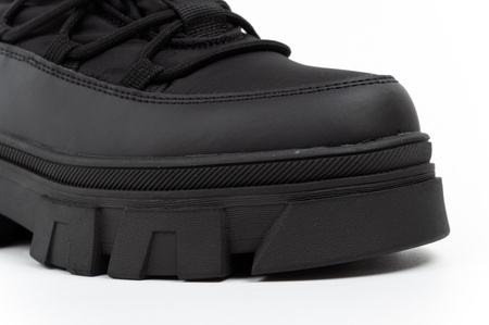 Lee Cooper buty zimowe damskie czarne ocieplane botki na zamek
