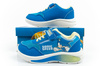 Leomil Sonic buty sportowe dziecięce sneakersy lekkie na rzep LED niebieskie