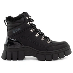 Lee Cooper buty zimowe damskie czarne botki ocieplane trzewiki