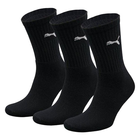 Skarpetki długie czarne Puma Crew Soks [7312 200] 3-Pack