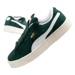 Puma Suede XL Hairy buty sneakersy skóra modne zielone