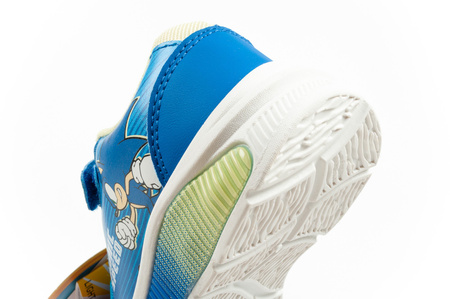 Leomil Sonic buty sportowe dziecięce sneakersy lekkie na rzep LED niebieskie