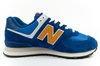 New Balance 574 buty sportowe męskie sneakersy modne skórzane niebieskie
