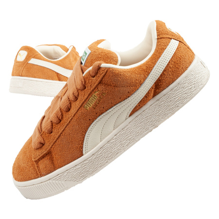  Puma Suede XL Hairy buty sneakersy skóra modne brązowe