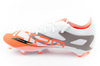 Puma Ultra 5 Match FG/AG buty piłkarskie korki piłka nożna lanki białe pomarańczowe
