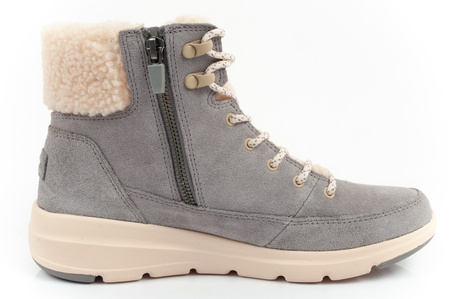 Buty zimowe damskie sportowe Skechers Glacial Ultra-Woodlands [16677/GRY]