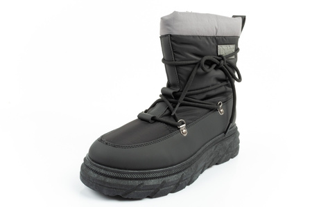 Lee Cooper buty sportowe damskie zimowe trekkingowe ocieplane czarne szare