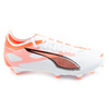 Puma Ultra 5 Match FG/AG buty piłkarskie korki piłka nożna lanki białe pomarańczowe