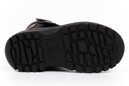Lee Cooper buty zimowe dziecięce śniegowce czarne ocieplane na rzep