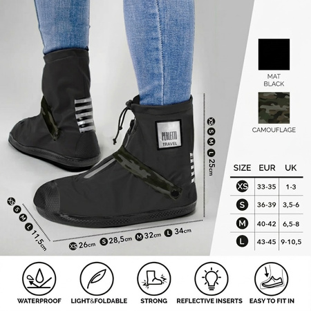 Perletti ochraniacze na buty wodoodporne niskie r.M