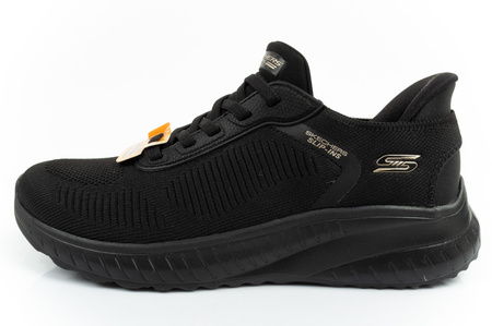 Buty sportowe damskie Skechers Bobs Squad [117497/BBK] SLIP-INS