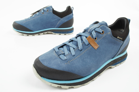 Aku Bellamont Gore-tex buty trekkingowe damskie wytrzymałe turystyczne niebieskie