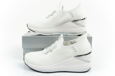 Buty damskie sportowe na koturnie Skechers The Triple-Dallis [177721/WHT]