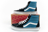 Vans Sk8-Hi buty sportowe damskie trampki skóra modne niebieskie